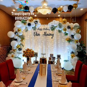 trang tri tiec sinh nhat tron goi