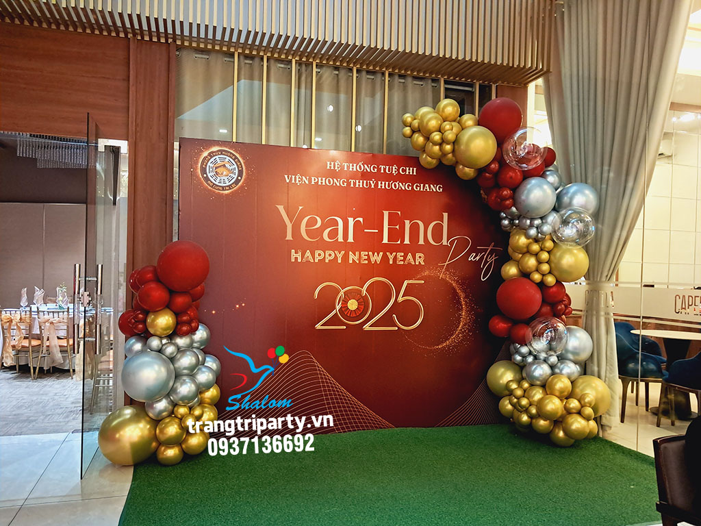 Trang trí tất niên và mừng năm mới 4 trang tri backdrop tat nien