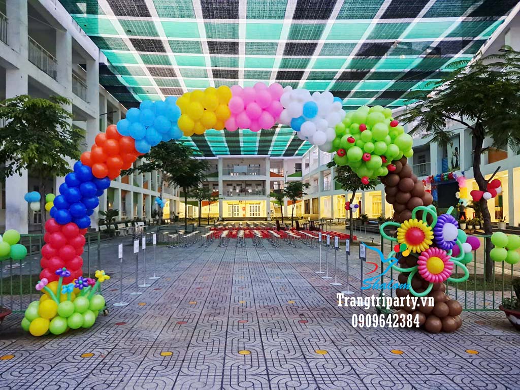 Bong bóng trang trí lễ khai giảng 6 bong bong khai giang tphcm