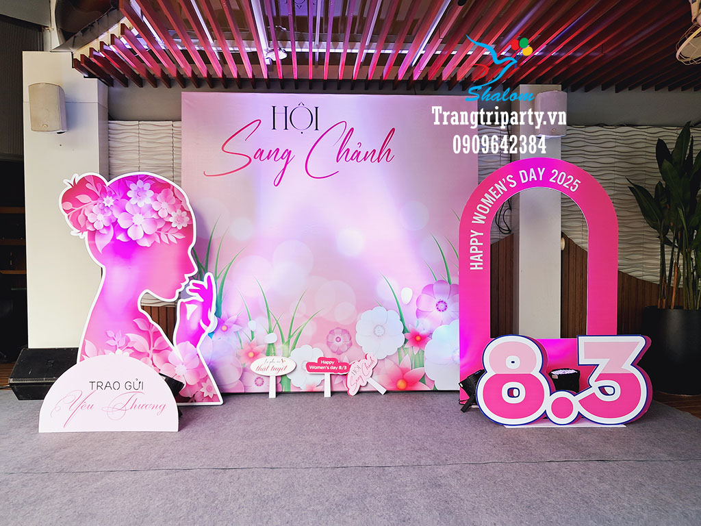 Trang trí sự kiện ngày phụ nữ 8/3 2 trang tri ngay phu nu 8 3